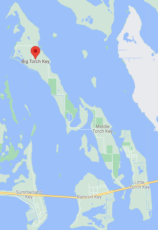 Map of the Torch Keys FL